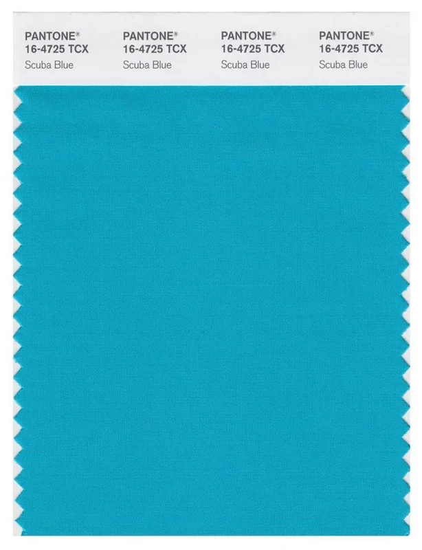 Pantone Smart 16-4725 TCX Color Swatch Card | Scuba Blue