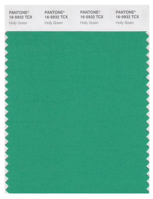 Pantone Smart 16-5932 TCX Color Swatch Card | Holly Green