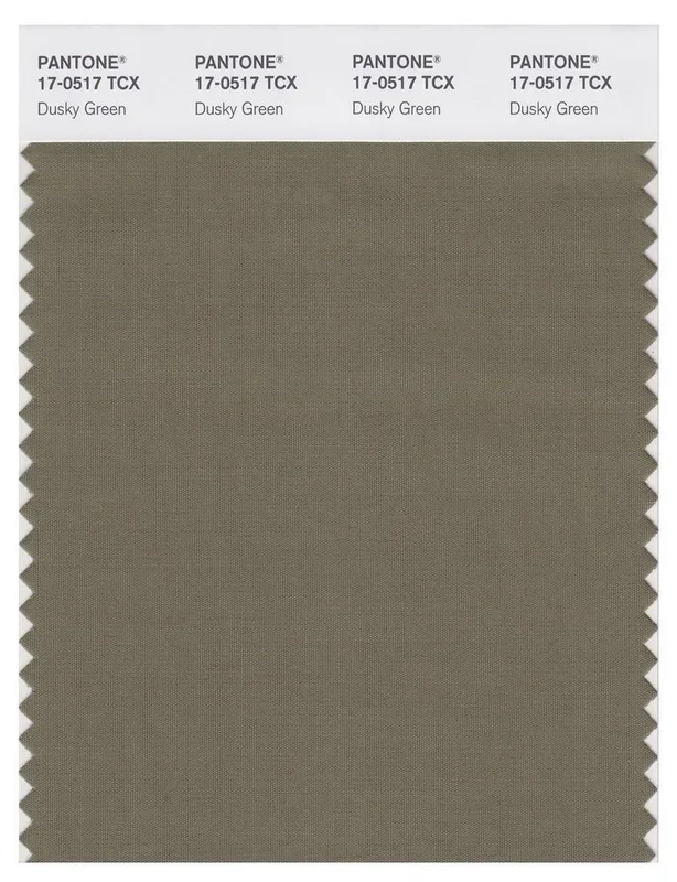 Pantone Smart 17-0517 TCX Color Swatch Card | Dusky Green