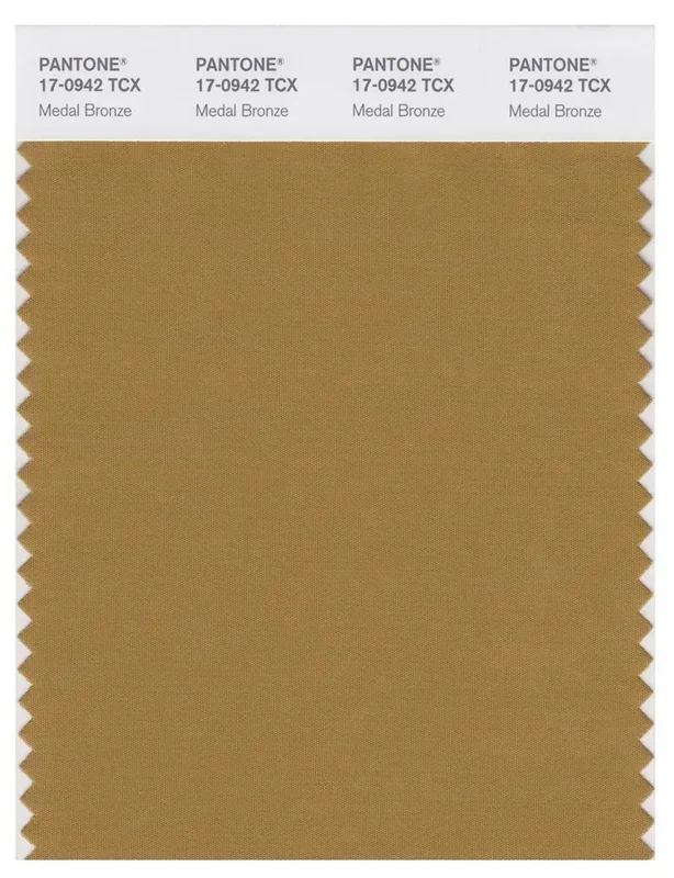 Pantone Smart 17-0942 TCX Color Swatch Card | Medal Bronze