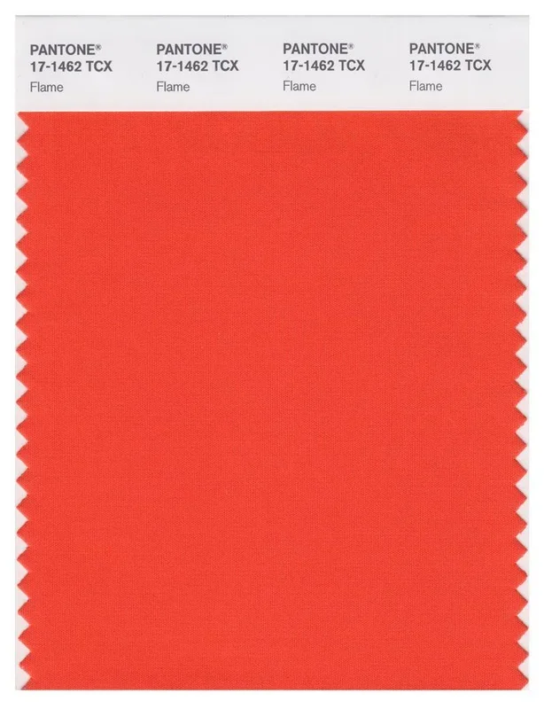 Pantone Smart 17-1462 TCX Color Swatch Card | Flame