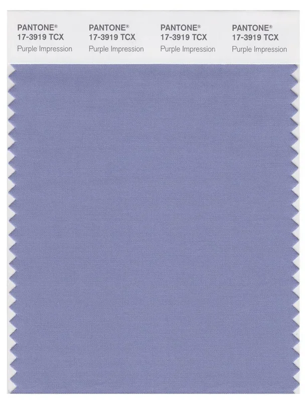 Pantone Smart 17-3919 TCX Color Swatch Card | Purple Impression