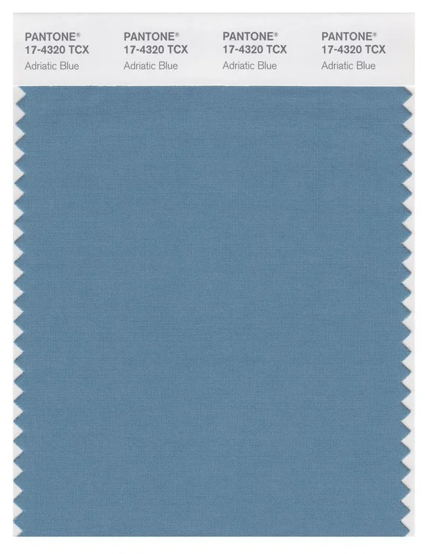 Pantone Smart 17-4320 TCX Color Swatch Card | Adriactic Blue