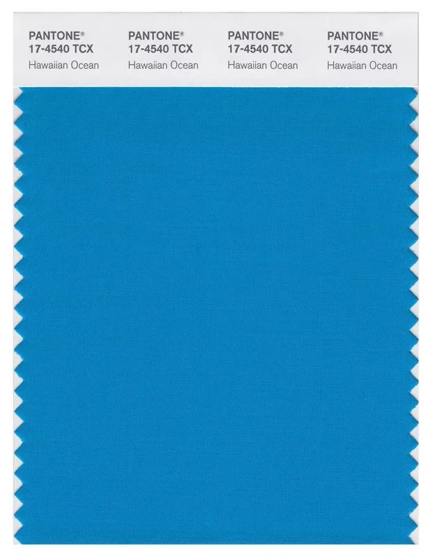 Pantone Smart 17-4540 TCX Color Swatch Card | Hawaiian Ocean