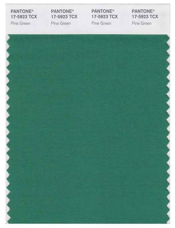 Pantone Smart 17-5923 TCX Color Swatch Card | Pine Green