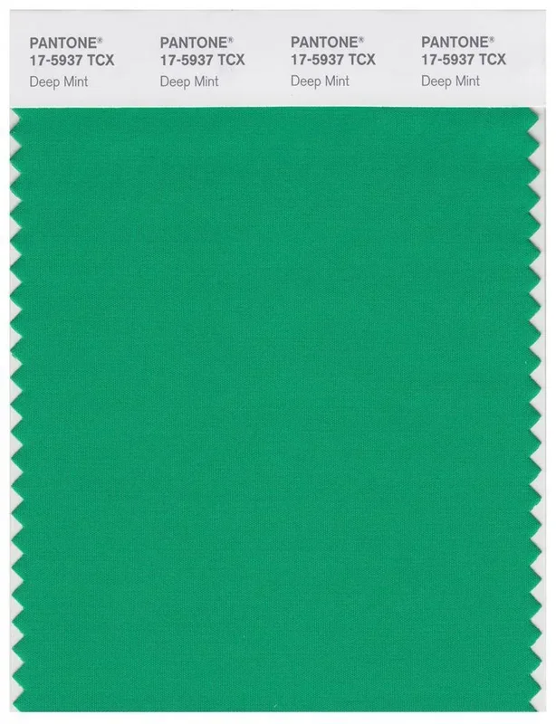 Pantone Smart 17-5937 TCX Color Swatch Card | Deep Mint