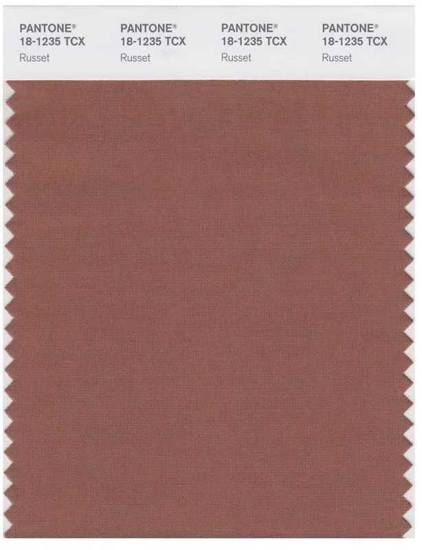 Pantone Smart 18-1235 TCX Color Swatch Card | Russet