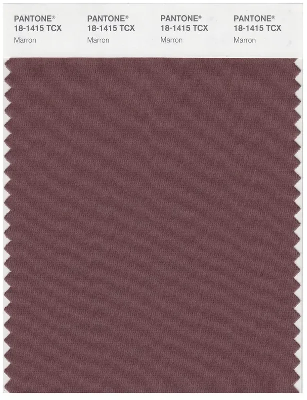 Pantone Smart 18-1415 TCX Color Swatch Card | Marron