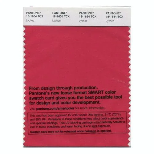 Pantone Smart 18-1654 TCX Color Swatch Card | Lychee