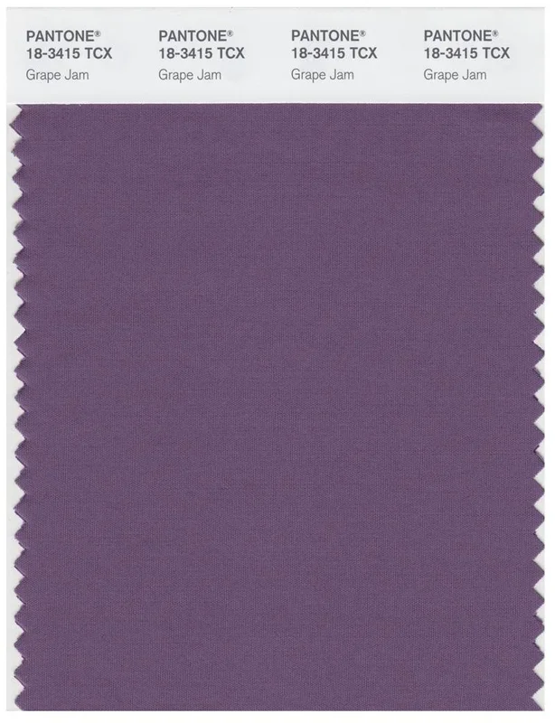 Pantone Smart 18-3415 TCX Color Swatch Card | Grape Jam