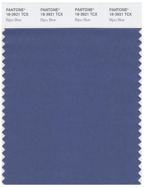 Pantone Smart 18-3921 TCX Color Swatch Card | Bijou Blue