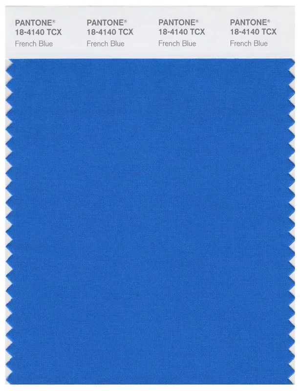 Pantone Smart 18-4140 TCX Color Swatch Card | French Blue