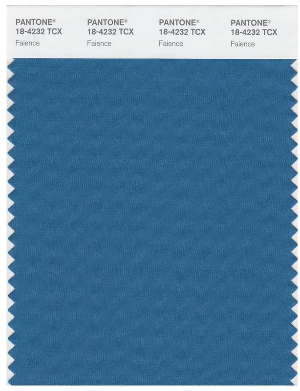 Pantone Smart 18-4232 TCX Color Swatch Card | Faience