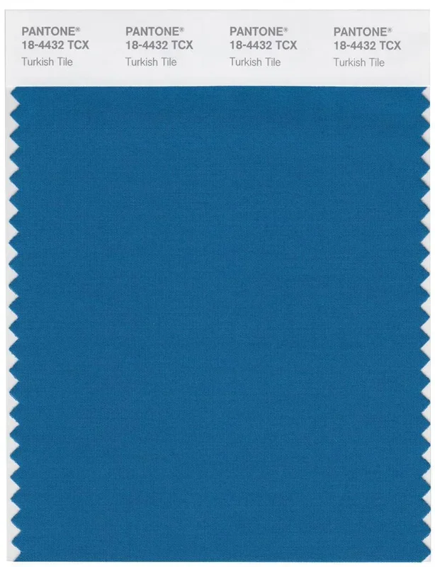 Pantone Smart 18-4432 TCX Color Swatch Card | Turkish Tile