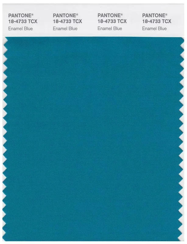 Pantone Smart 18-4733 TCX Color Swatch Card | Enamel Blue