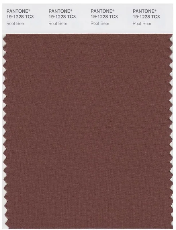 Pantone Smart 19-1228 TCX Color Swatch Card | Root bear