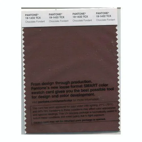 Pantone Smart 19-1432 TCX Color Swatch Card | Chocolate Fondant