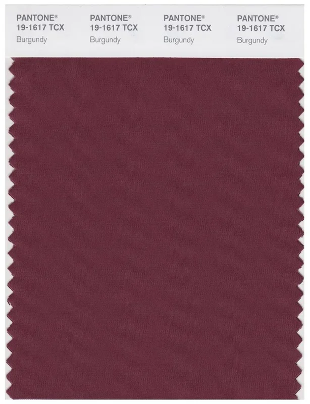 Pantone Smart 19-1617 TCX Color Swatch Card | Burgundy