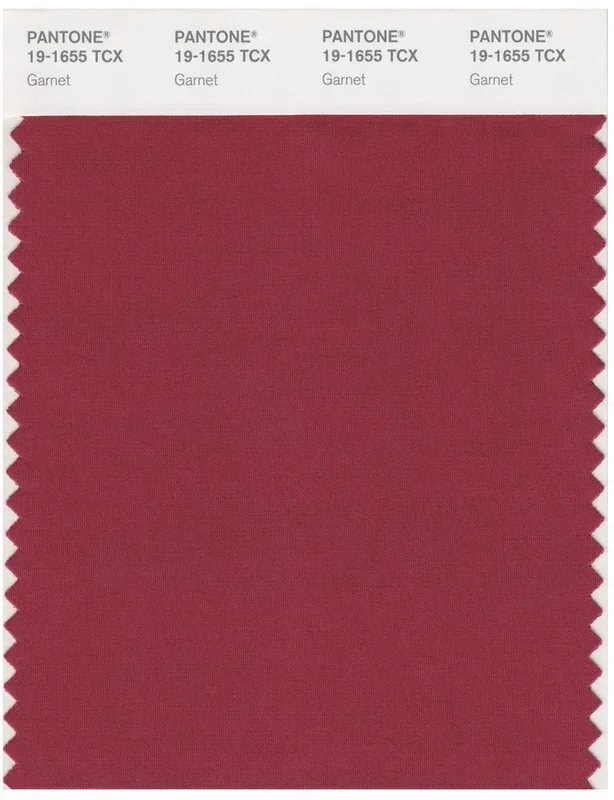 Pantone Smart 19-1655 TCX Color Swatch Card | Garnet