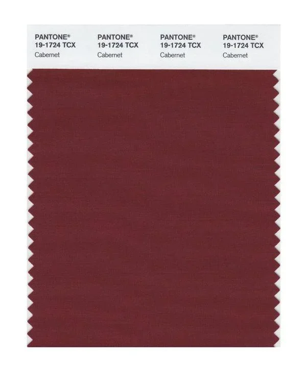 Pantone Smart 19-1724 TCX Color Swatch Card | Cabernet