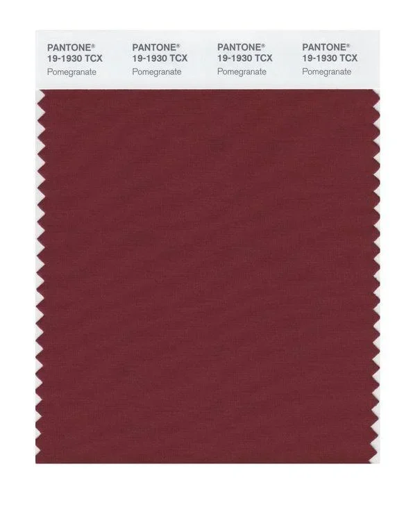 Pantone Smart 19-1930 TCX Color Swatch Card | Pomegranate