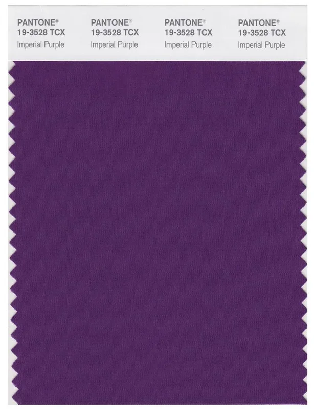 Pantone Smart 19-3528 TCX Color Swatch Card | Imperial Purple