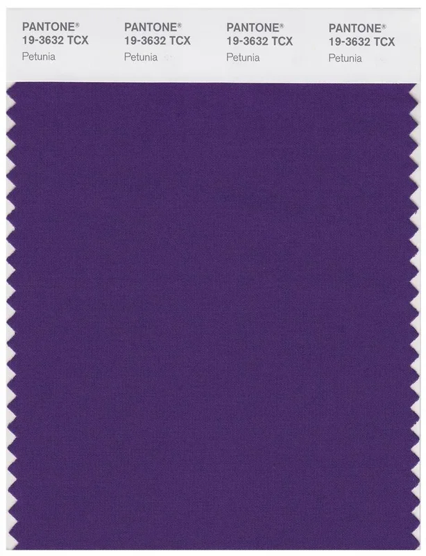 Pantone Smart 19-3632 TCX Color Swatch Card | Petunia