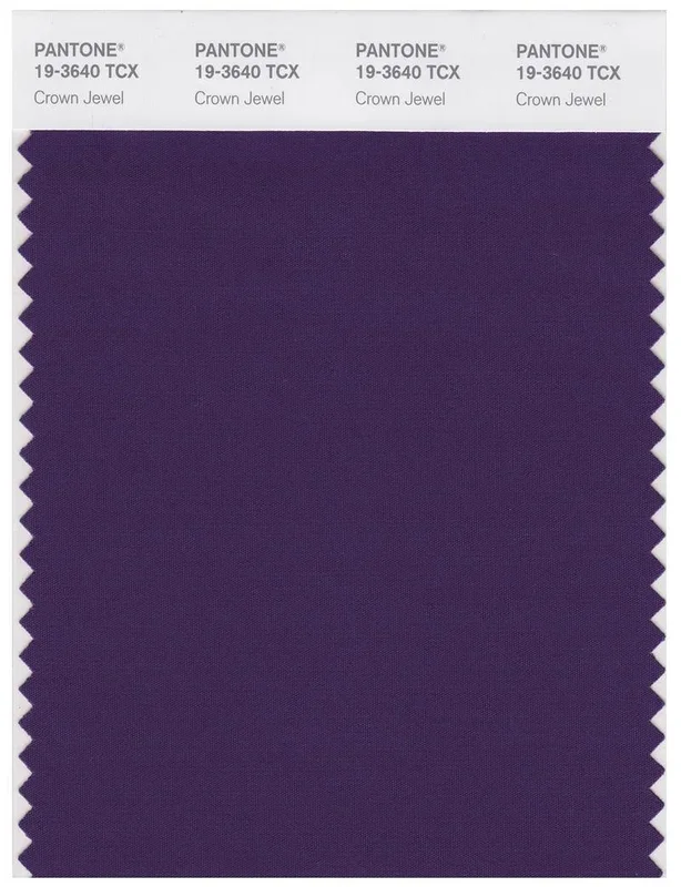 Pantone Smart 19-3640 TCX Color Swatch Card | Crown Jewel