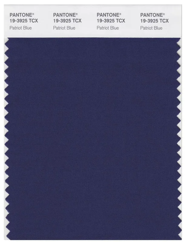 Pantone Smart 19-3925 TCX Color Swatch Card | Patriot Blue