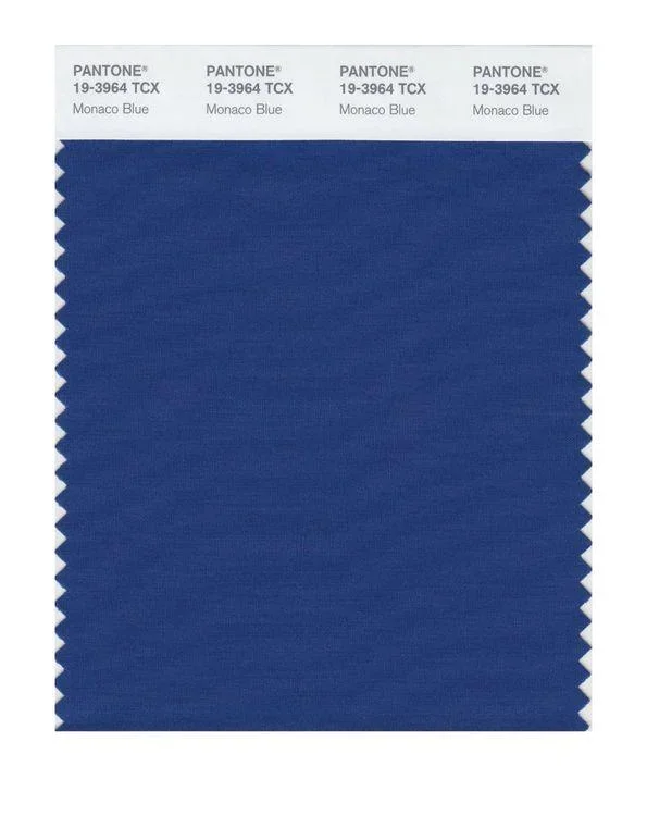 Pantone Smart 19-3964 TCX Color Swatch Card | Monaco Blue