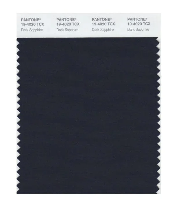 Pantone Smart 19-4020 TCX Color Swatch Card | Dark Sapphire