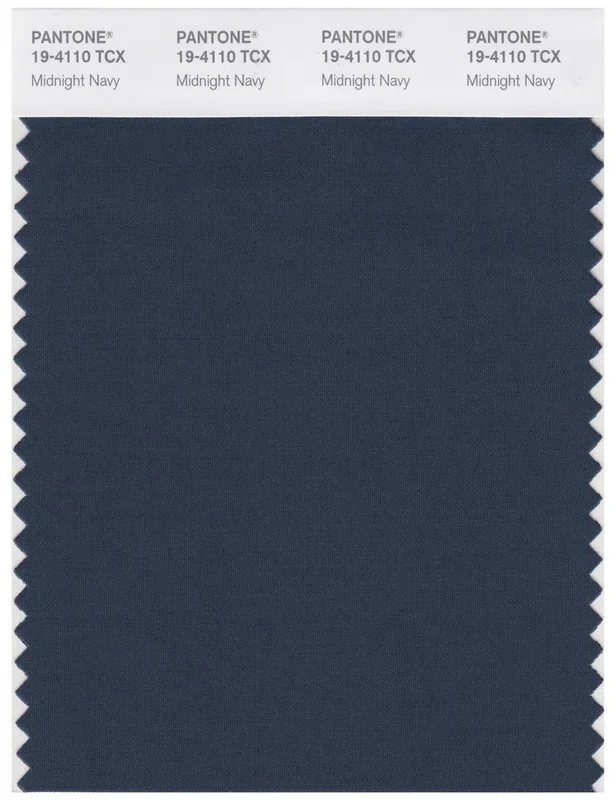Pantone Smart 19-4110 TCX Color Swatch Card | Midnight Navy