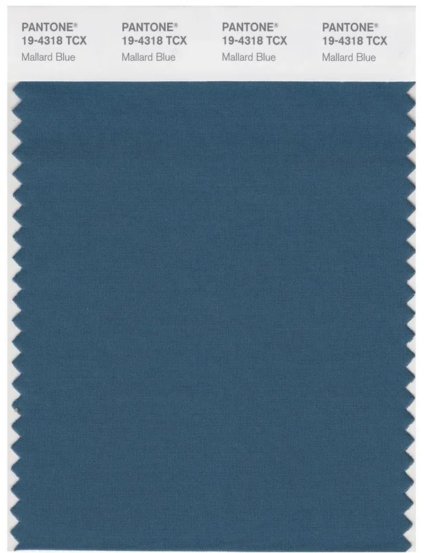 Pantone Smart 19-4318 TCX Color Swatch Card | Mallard Blue