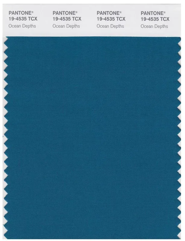 Pantone Smart 19-4535 TCX Color Swatch Card | Ocean Depths