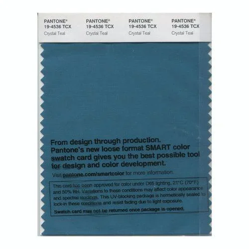 Pantone Smart 19-4536 TCX Color Swatch Card | Crystal Teal
