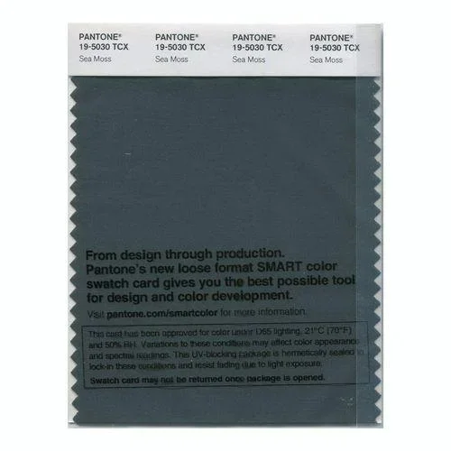 Pantone Smart 19-5030 TCX Color Swatch Card | Sea Moss