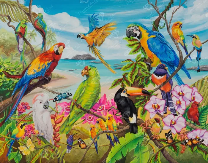 Parrots in Paradise