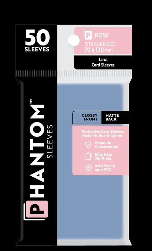 Phantom Sleeves: “Rose Size” (70mm x 120mm) – Gloss/Matte (50)