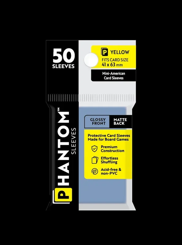 Phantom Sleeves: “Yellow Size” (41mm x 63mm) – Gloss/Matte (50)