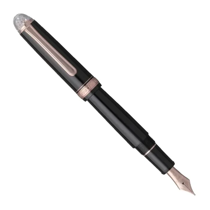 Platinum #3776 Century Shape of Heart Fountain Pen – Black w/ Rose Gold Trim