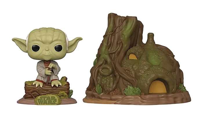 POP TOWN STAR WARS YODAS HUT VIN FIG