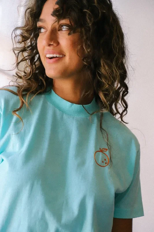 Prism X Large Lemonade Turquoise Orange Tee