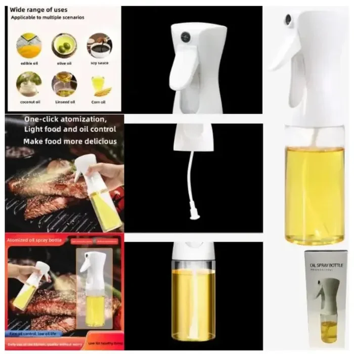 Professional Oil Spray Bottle Set- 200mL with Blasting Brush