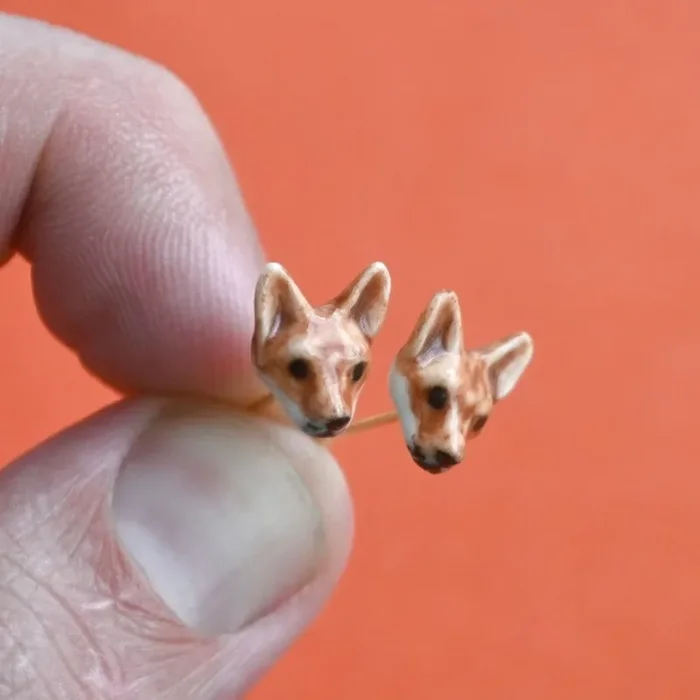 Red Fox Porcelain Earrings – Camp Hollow