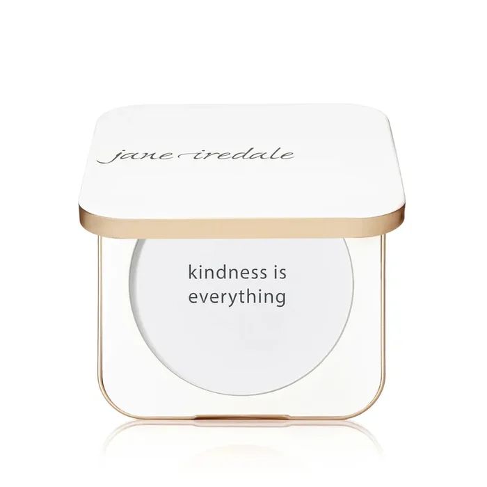 Refillable Pressed Powder Compact-White Square