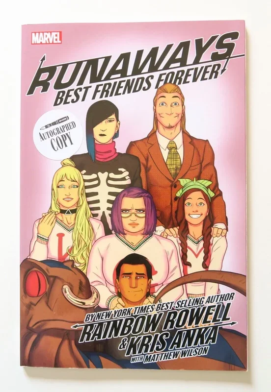 Runaways Vol. 2 Best Friends Forever Autographed Marvel Graphic Novel Comic Book – Very Good