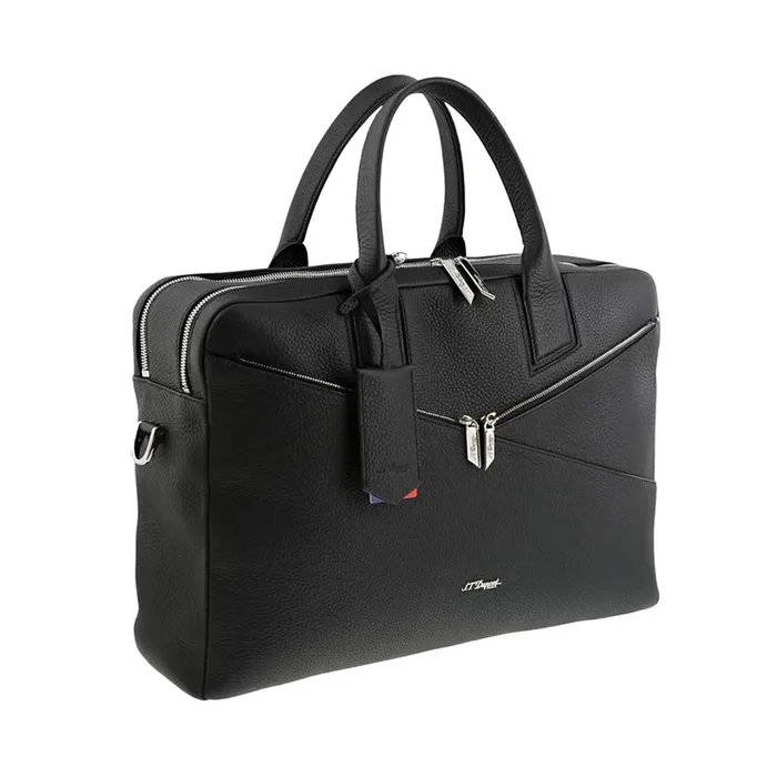 S.T. Dupont Black Grained Neo Capsule Double Document Holder