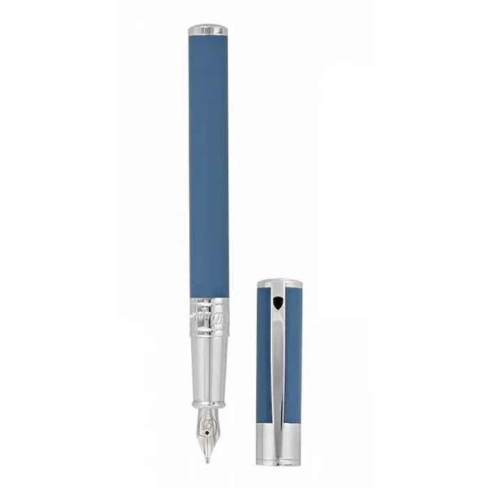 S.T. Dupont D-Initial Fountain Pen – Shark Blue