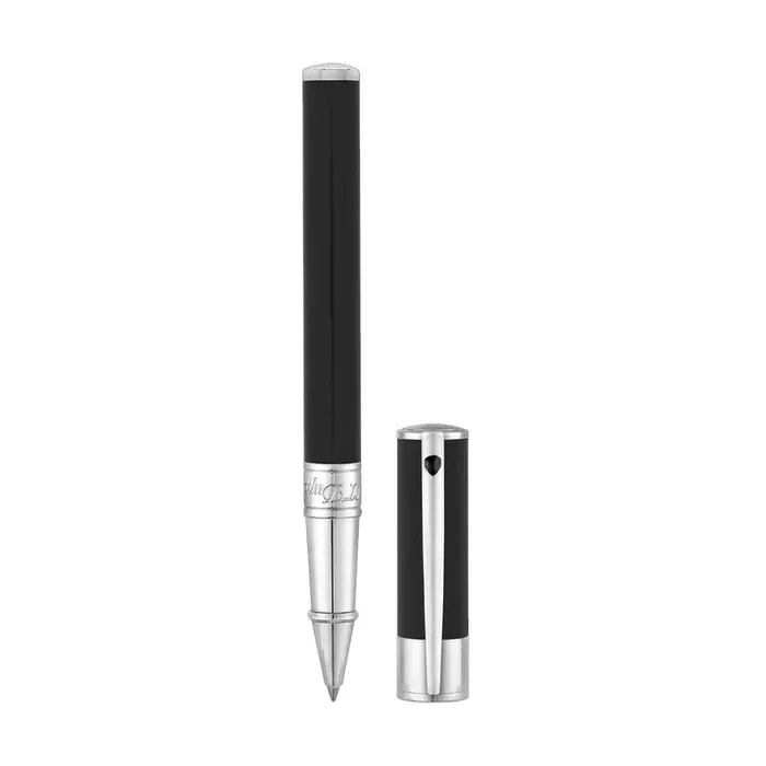 S.T. Dupont D-Initial Rollerball Pen – Noir & Chrome