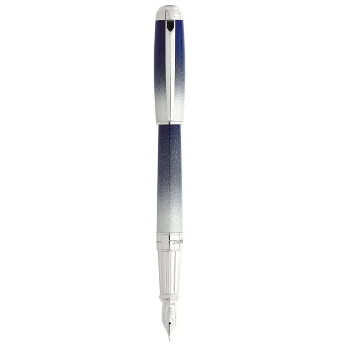 S.T. Dupont Line D Starburst Fountain Pen – Blue
